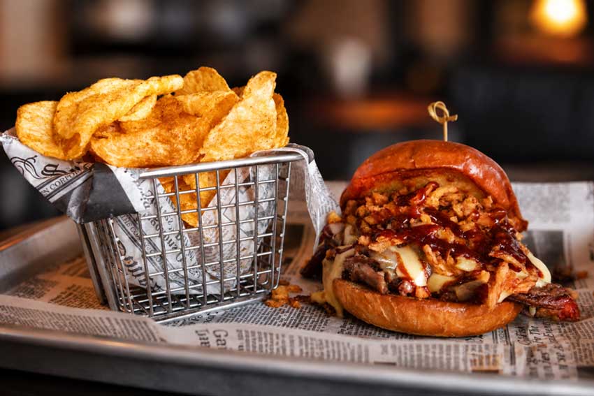 Brisket in the City sandwich