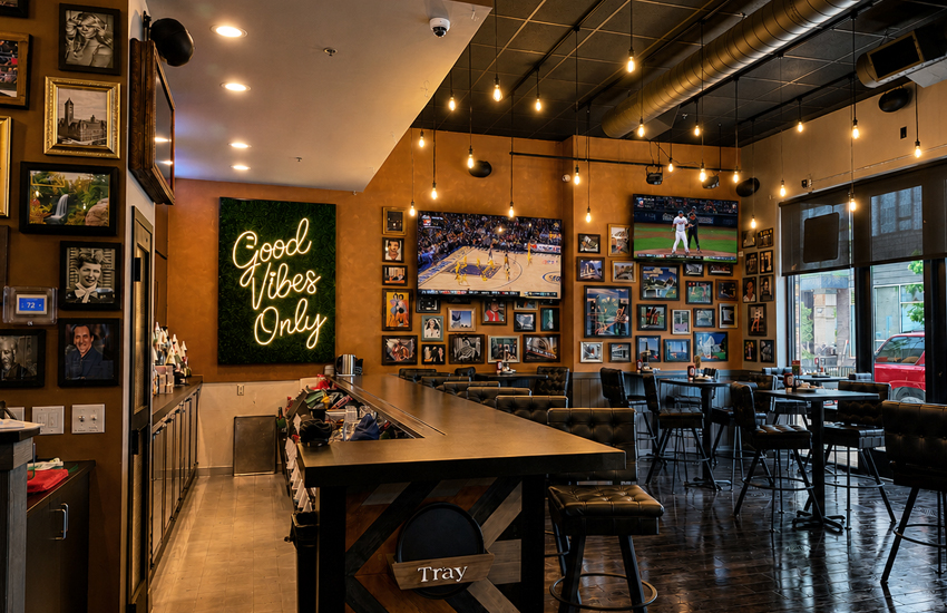 The bar at Maris