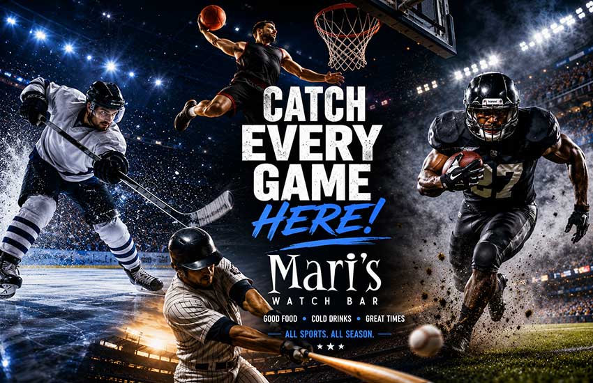 Catch the game at Maris Watch Bar