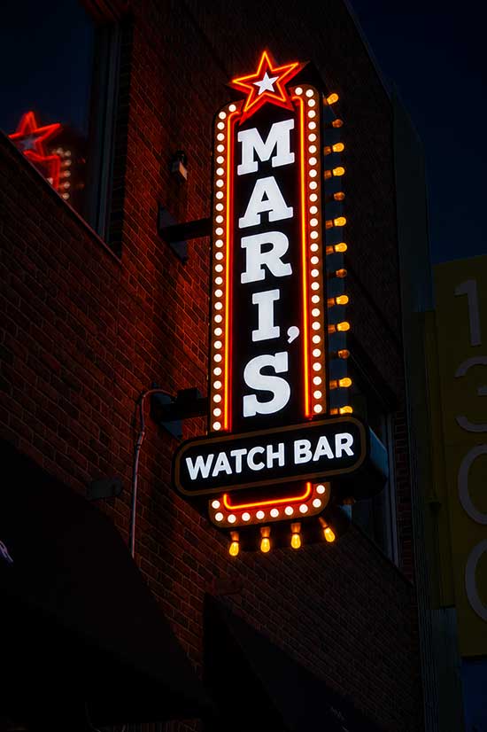 Maris Watch Bar exterior view